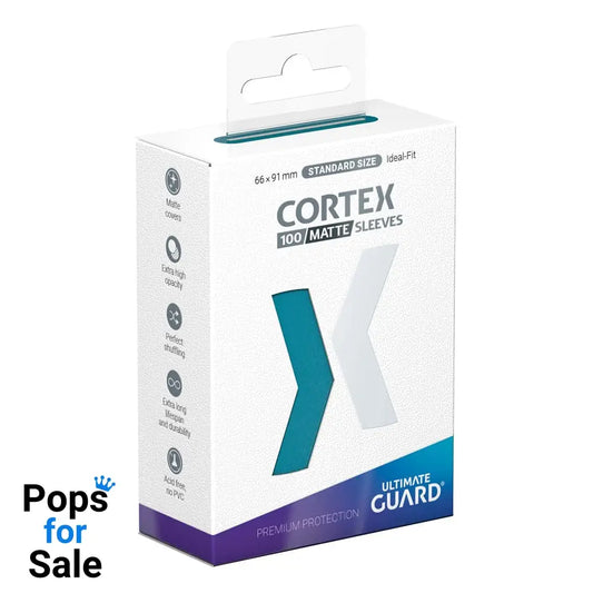 Ultimate Guard Cortex Sleeves Matte Standard Size (100) - Petrol Card Sleeves (Standard Size)