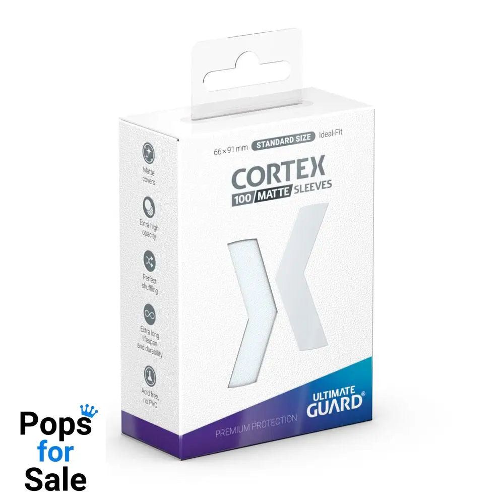Ultimate Guard Cortex Sleeves Matte Standard Size (100) - Transparent Card Sleeves (Standard Size)