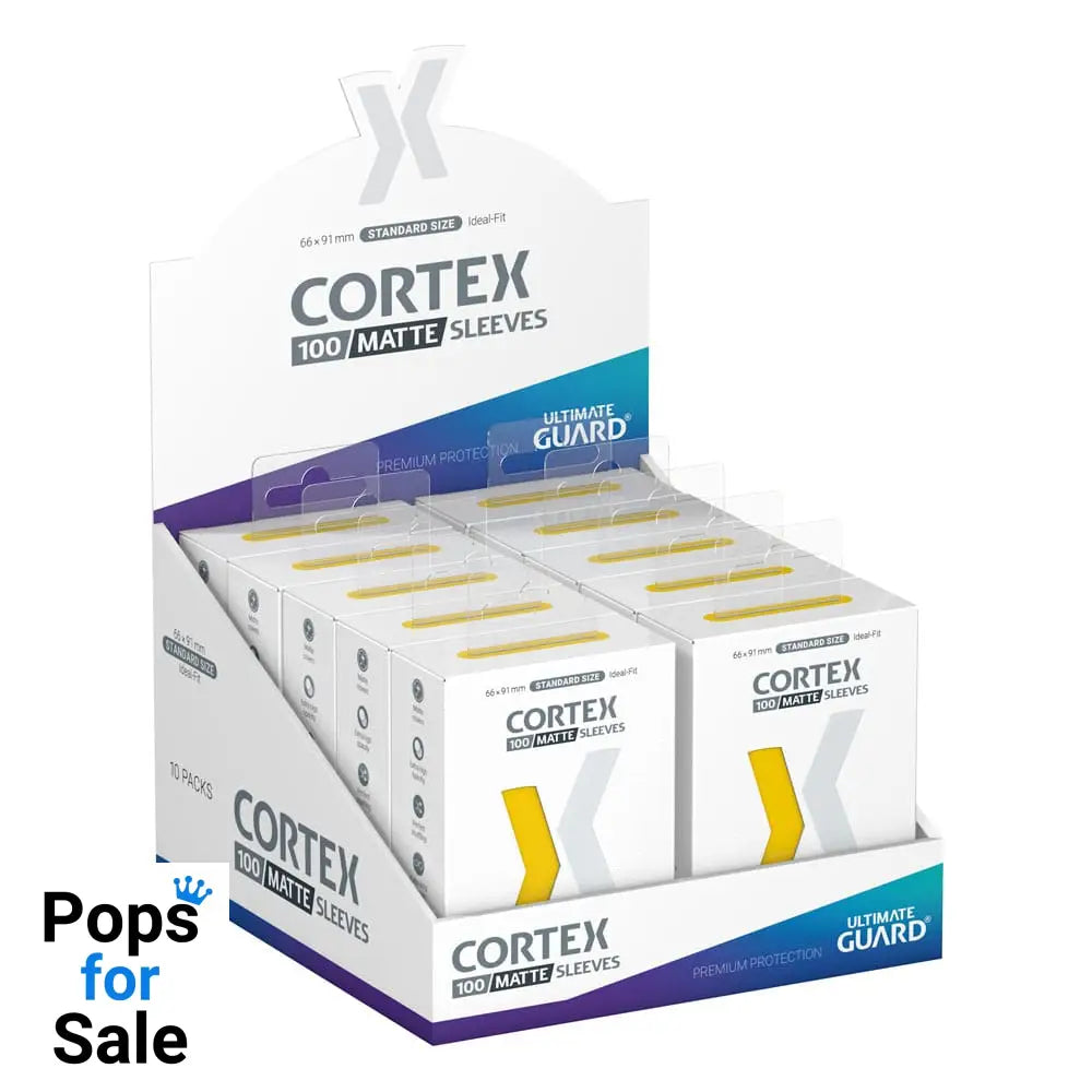 Ultimate Guard Cortex Sleeves Matte Standard Size (100) - Yellow Card Sleeves (Standard Size)