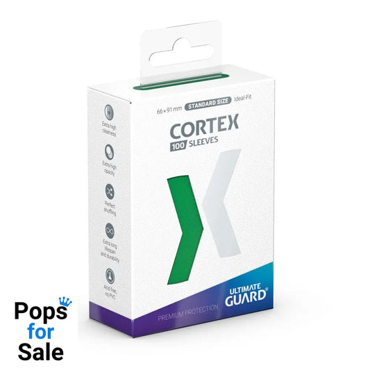 Ultimate Guard Cortex Sleeves Standard Size (100) - Green Card Sleeves (Standard Size)