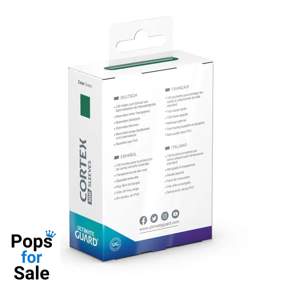 Ultimate Guard Cortex Sleeves Standard Size (100) - Green