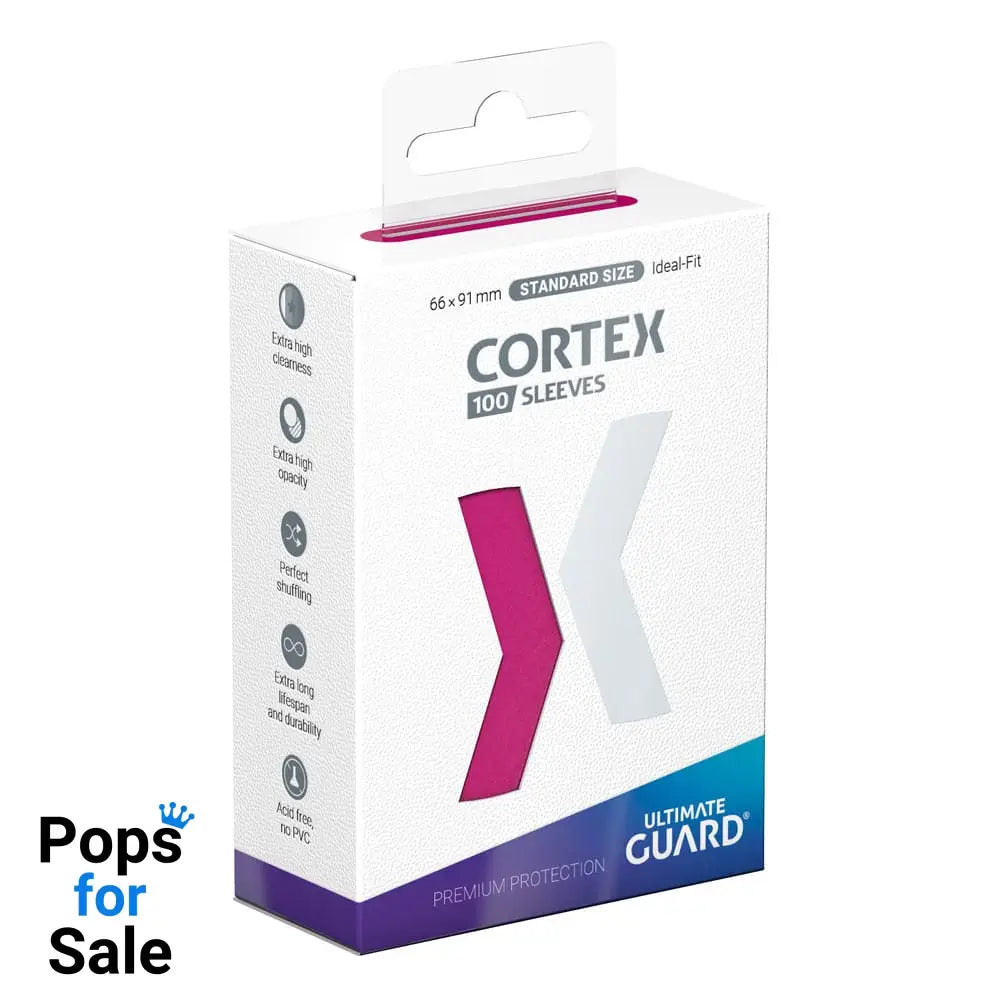 Ultimate Guard Cortex Sleeves Standard Size (100) - Pink Card Sleeves (Standard Size)