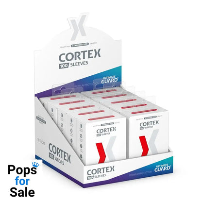 Ultimate Guard Cortex Sleeves Standard Size (100) - Red Card Sleeves (Standard Size)