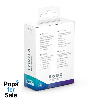 Ultimate Guard Cortex Sleeves Standard Size (100) - White Card Sleeves (Standard Size)