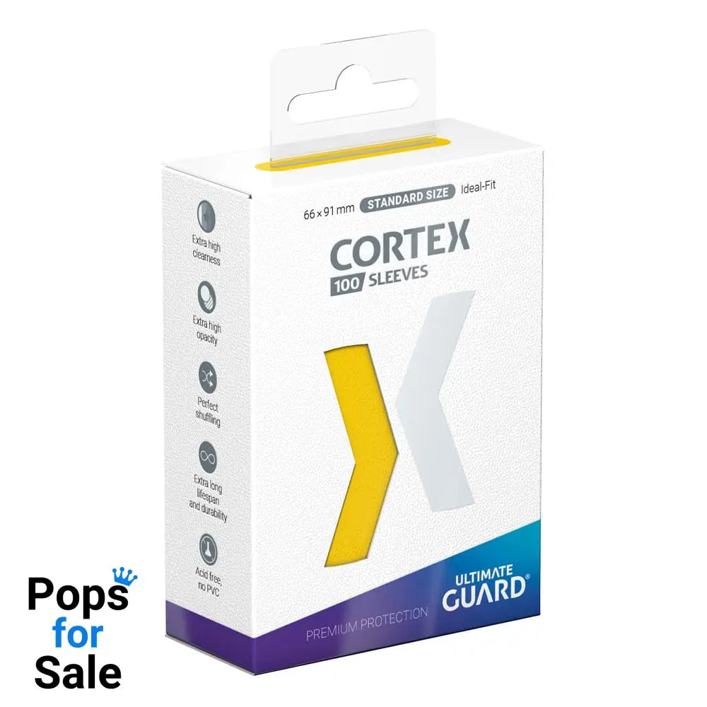 Ultimate Guard Cortex Sleeves Standard Size (100) - Yellow Card Sleeves (Standard Size)