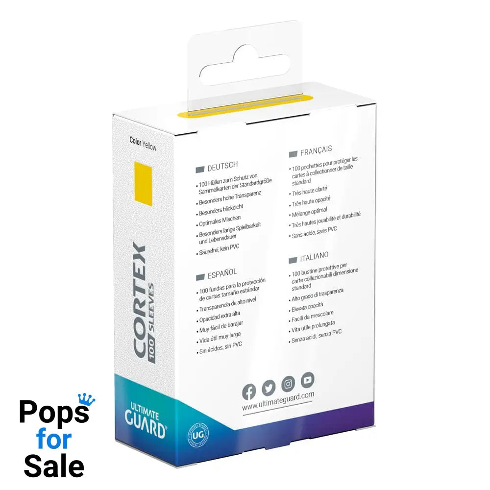 Ultimate Guard Cortex Sleeves Standard Size (100) - Yellow