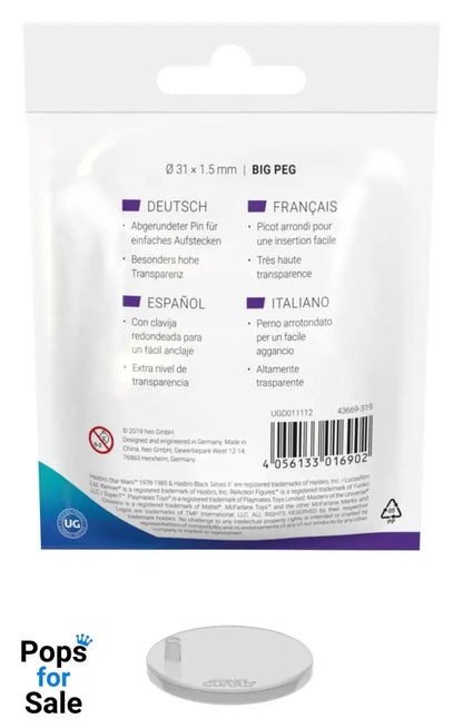 Ultimate Guard Figure Stands (20) - Big Peg Vintage Action figures