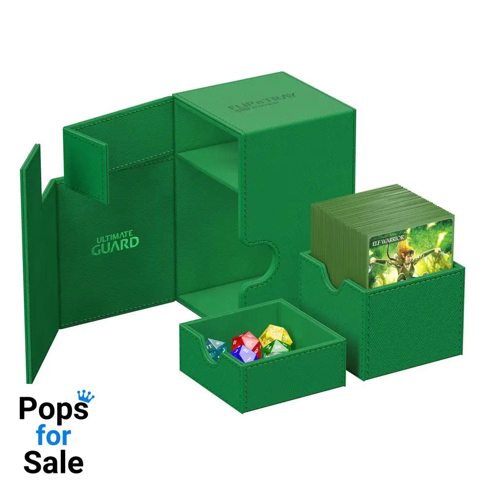 Ultimate Guard Flip’n’Tray 100+ Xenoskin - Green Card Boxes