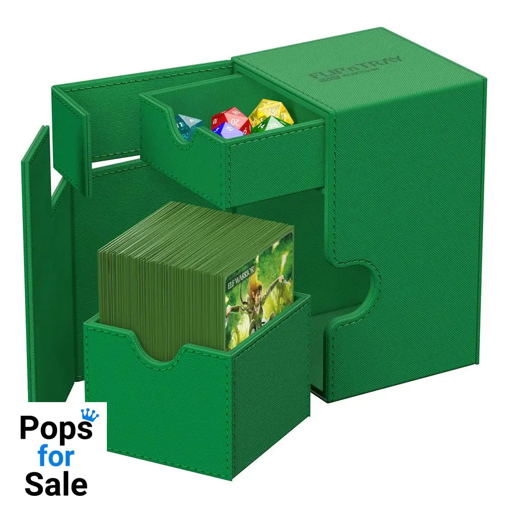 Ultimate Guard Flip’n’Tray 100+ Xenoskin - Green Card Boxes