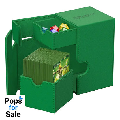 Ultimate Guard Flip’n’Tray 100+ Xenoskin - Green Card Boxes