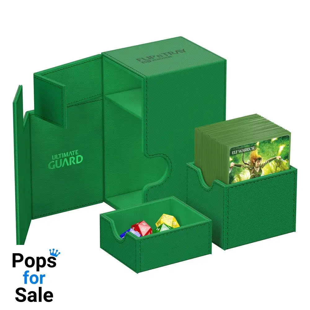 Ultimate Guard Flip’n’Tray 80+ Xenoskin - Green Card Boxes