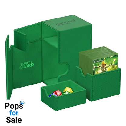 Ultimate Guard Flip’n’Tray 80+ Xenoskin - Green Card Boxes