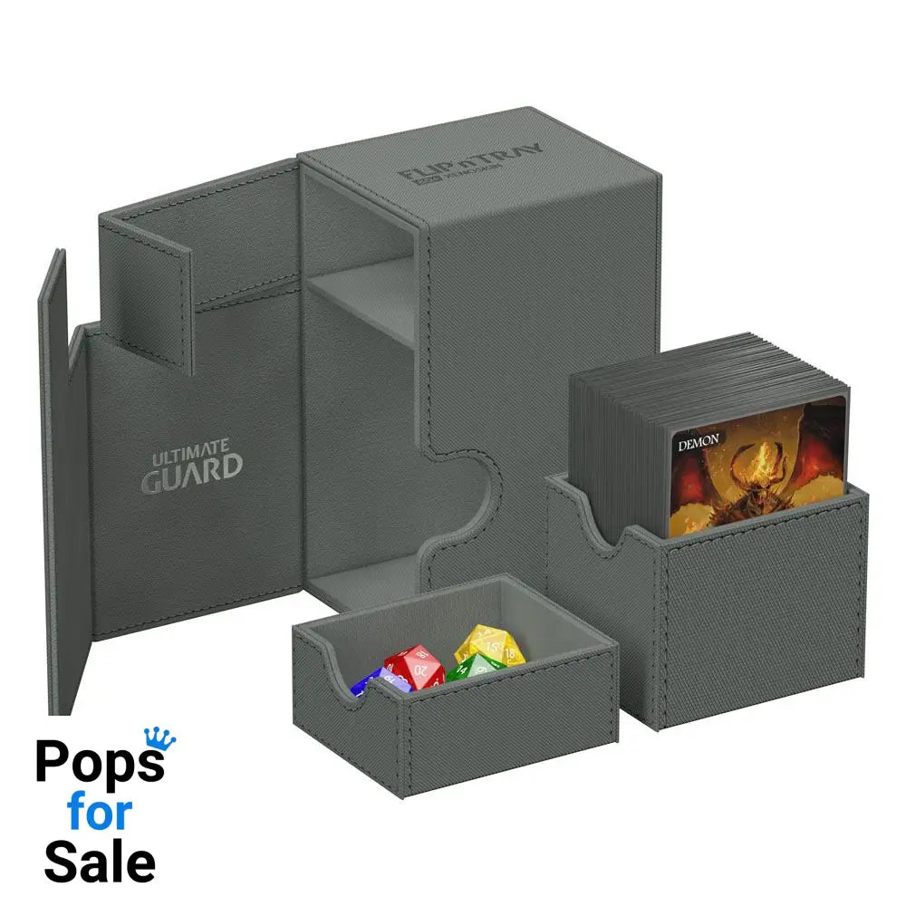 Ultimate Guard Flip’n’Tray 80+ Xenoskin - Grey Card Boxes