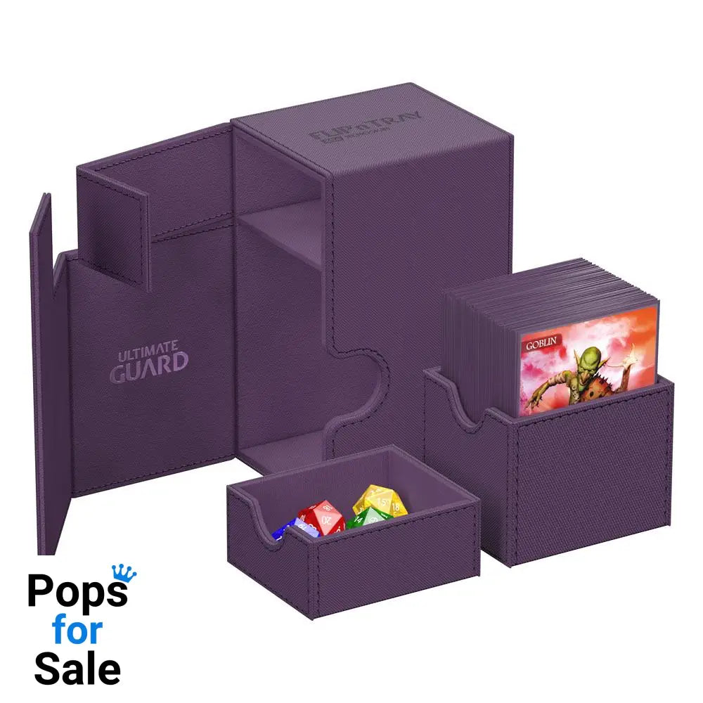 Ultimate Guard Flip’n’Tray 80+ Xenoskin - Purple Card Boxes