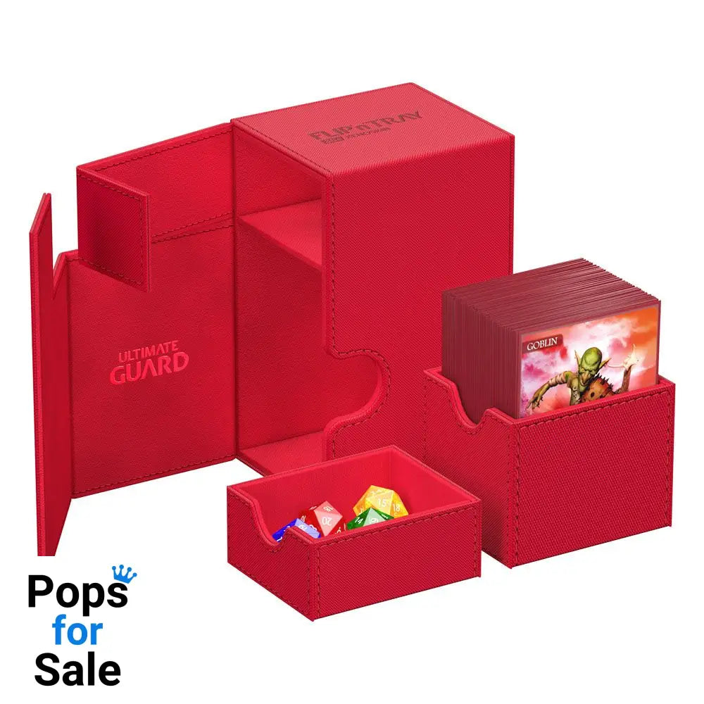Ultimate Guard Flip’n’Tray 80+ Xenoskin - Red Card Boxes