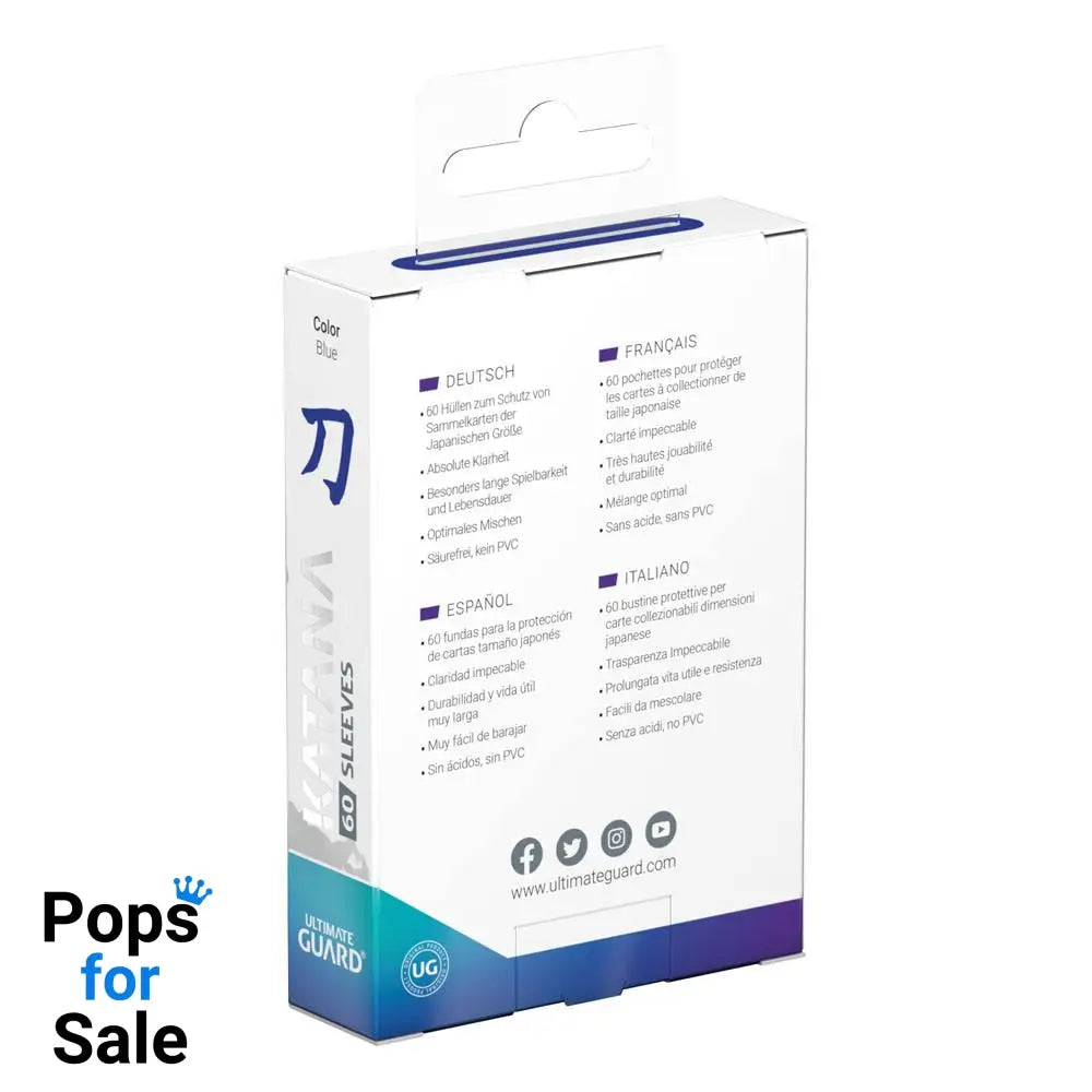 Ultimate Guard Katana Sleeves Japanese Size (60) - Blue