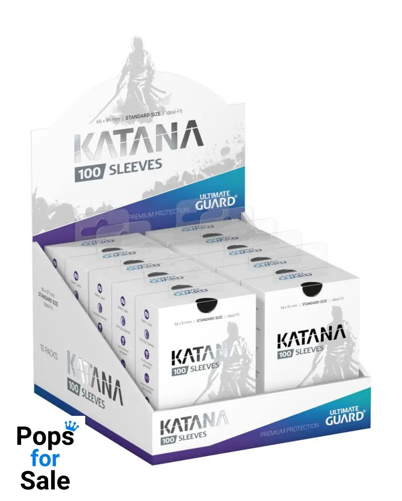 Ultimate Guard Katana Sleeves Standard Size (100) - Black Card Sleeves (Standard Size)