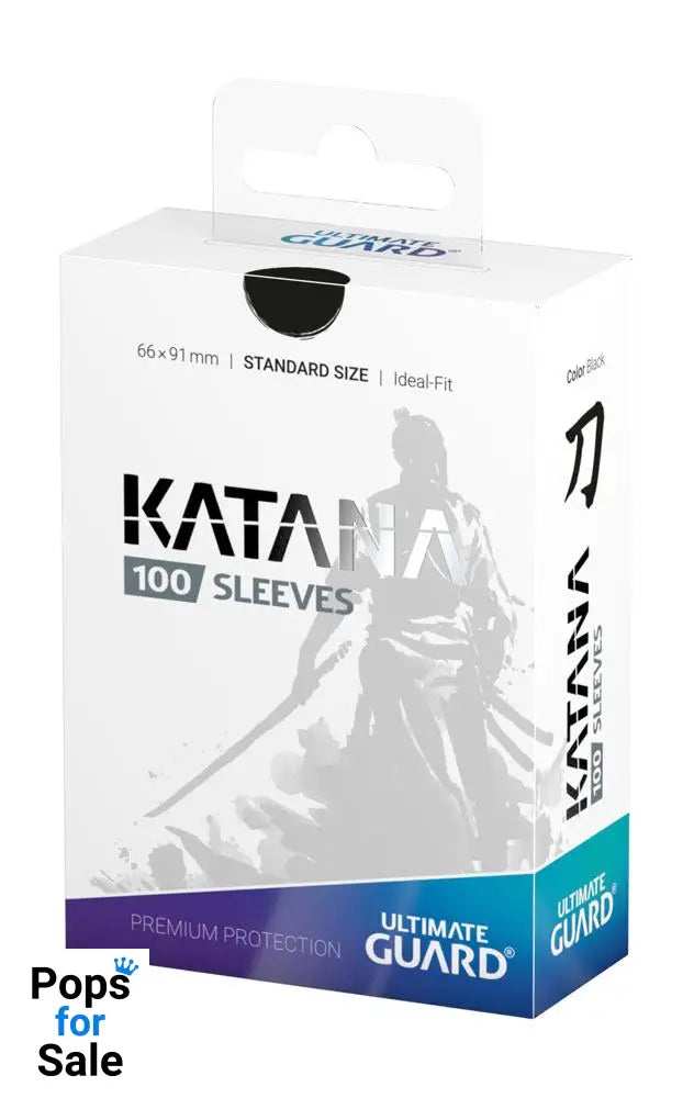 Ultimate Guard Katana Sleeves Standard Size (100) - Black Card Sleeves (Standard Size)