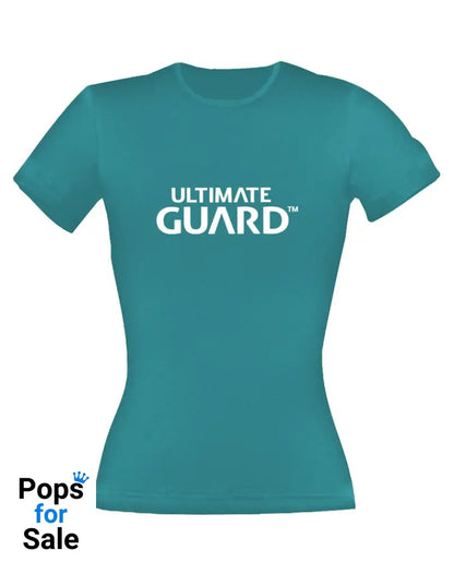 Ultimate Guard Ladies T-Shirt Wordmark Petrol Blue T-shirts