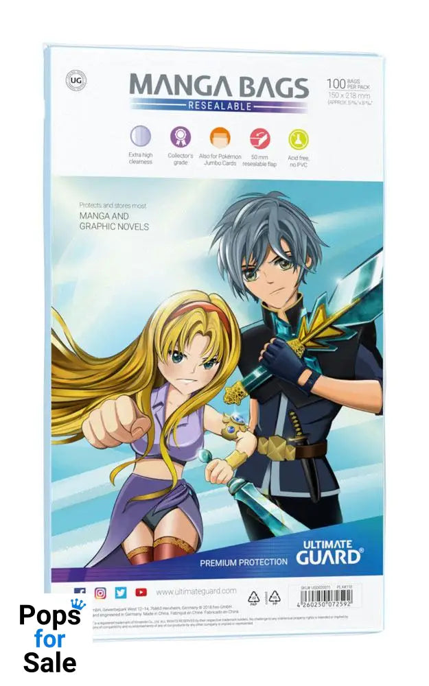 Ultimate Guard Manga Bags Resealable (100)