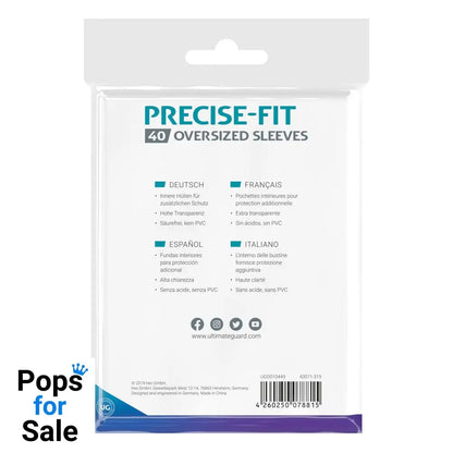 Ultimate Guard Precise-Fit Oversized Sleeves (40)