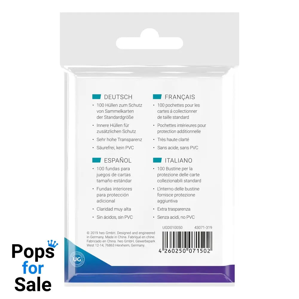 Ultimate Guard Precise-Fit Sleeves Standard Size (100) Card Sleeves (Standard Size)