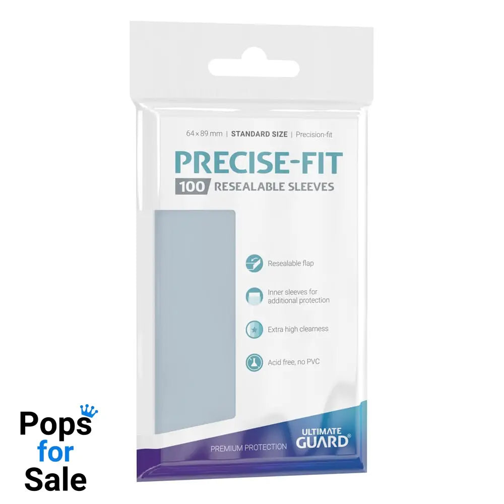 Ultimate Guard Precise-Fit Sleeves Standard Size (100) - Resealable