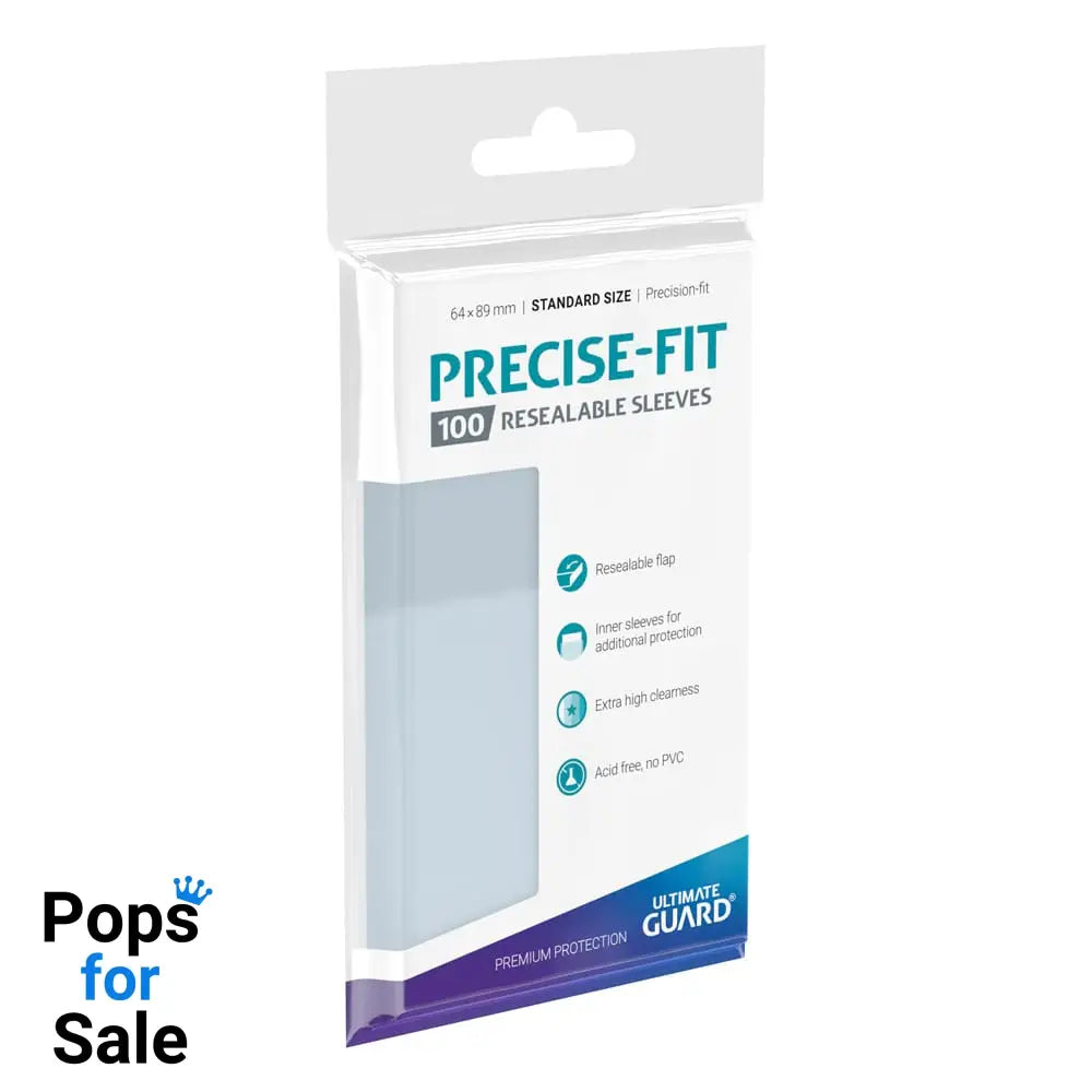 Ultimate Guard Precise-Fit Sleeves Standard Size (100) - Resealable