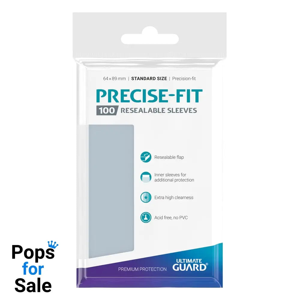 Ultimate Guard Precise-Fit Sleeves Standard Size (100) - Resealable