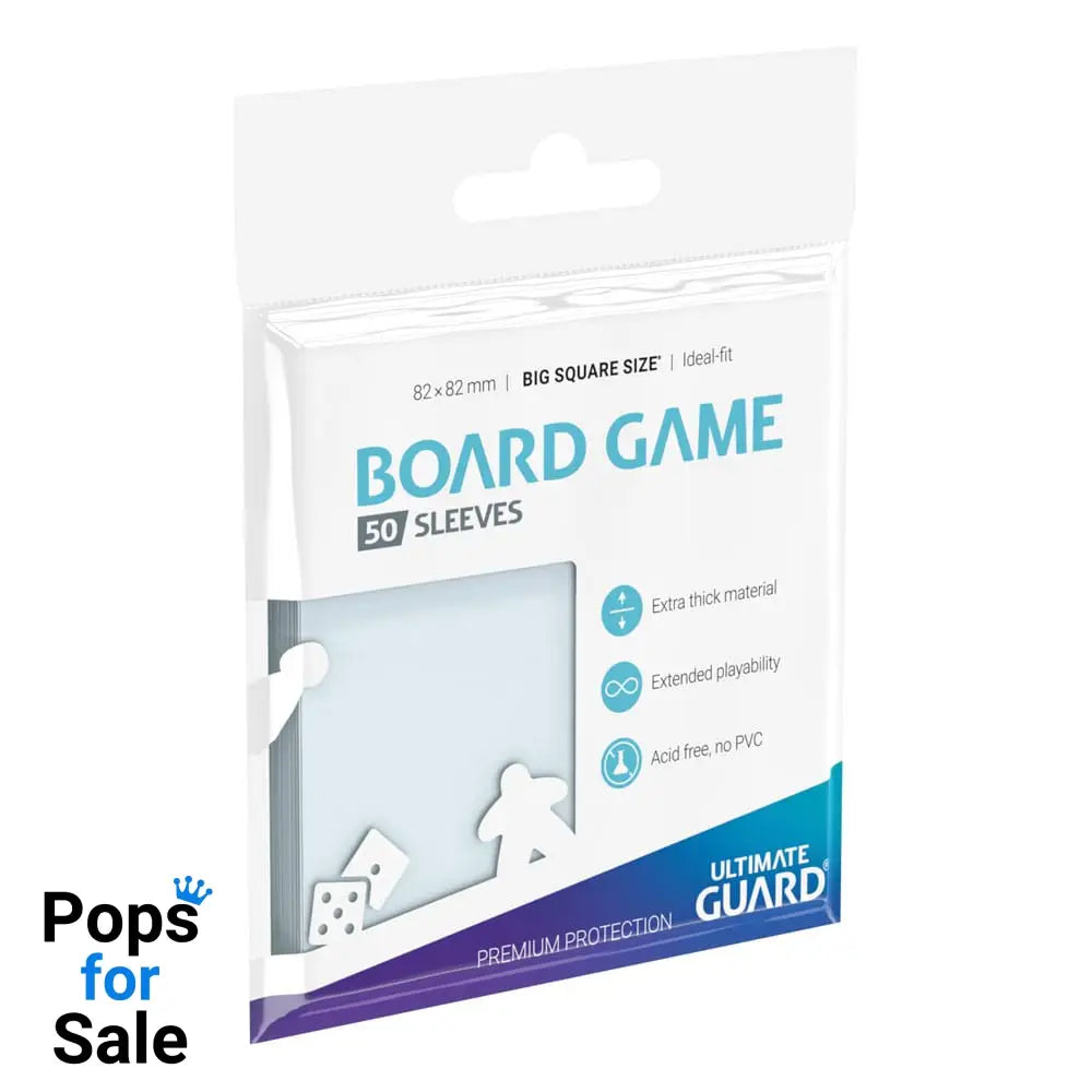 Ultimate Guard Premium Soft Sleeves for Board Game Cards Big Square (50)