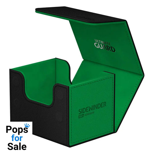Ultimate Guard Sidewinder 100+ Xenoskin Synergy - Black/Green Card Boxes
