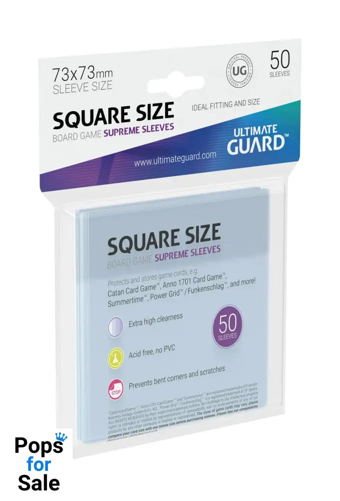 Ultimate Guard Supreme Sleeves for Board Game Cards Square (50)