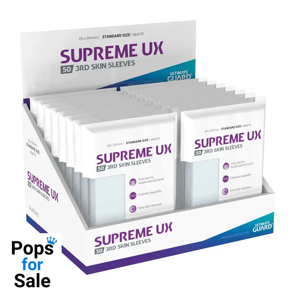 Ultimate Guard Supreme UX 3rd Skin Sleeves (50) Card Sleeves (Standard Size)