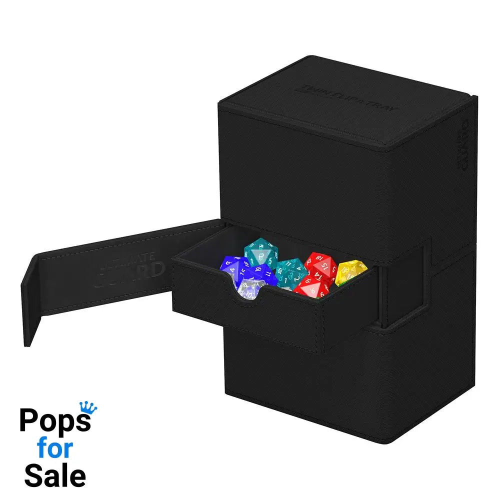 Ultimate Guard Twin Flip’n’Tray 160+ Xenoskin - Black Card Boxes