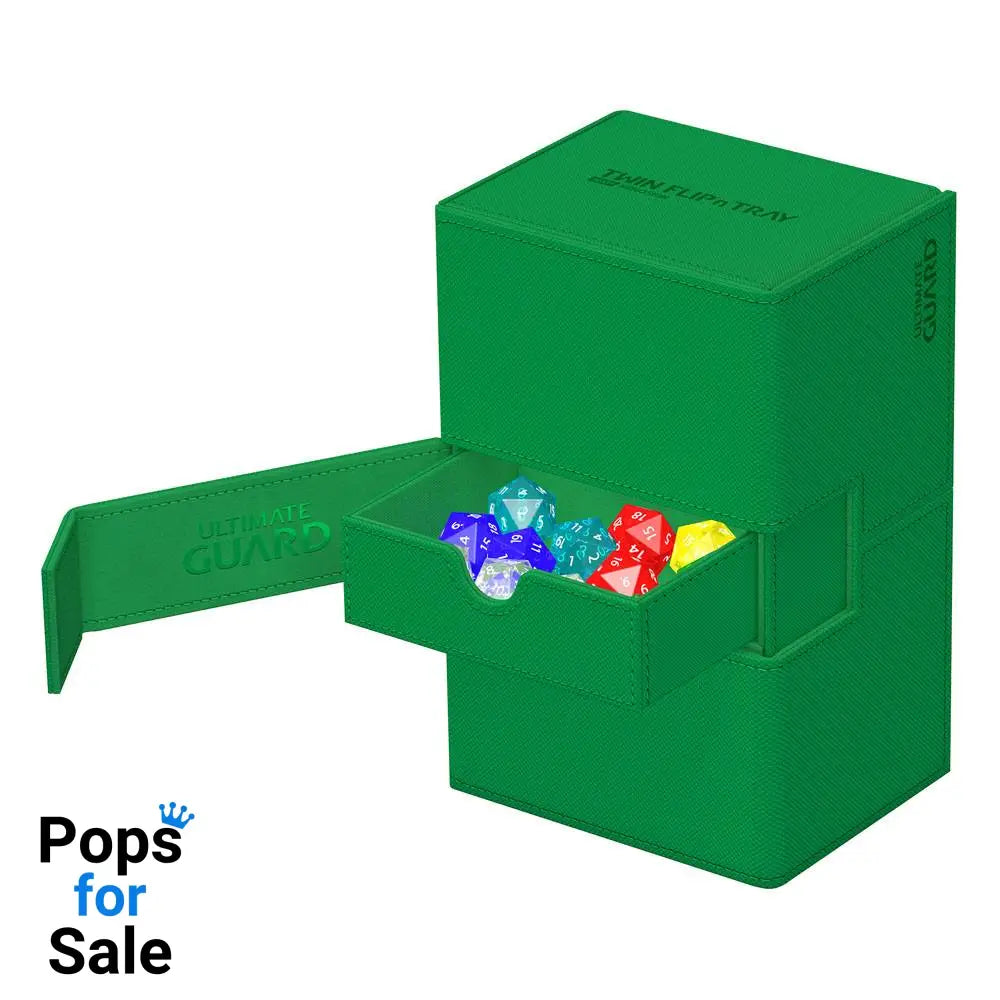 Ultimate Guard Twin Flip’n’Tray 160+ Xenoskin - Green Card Boxes