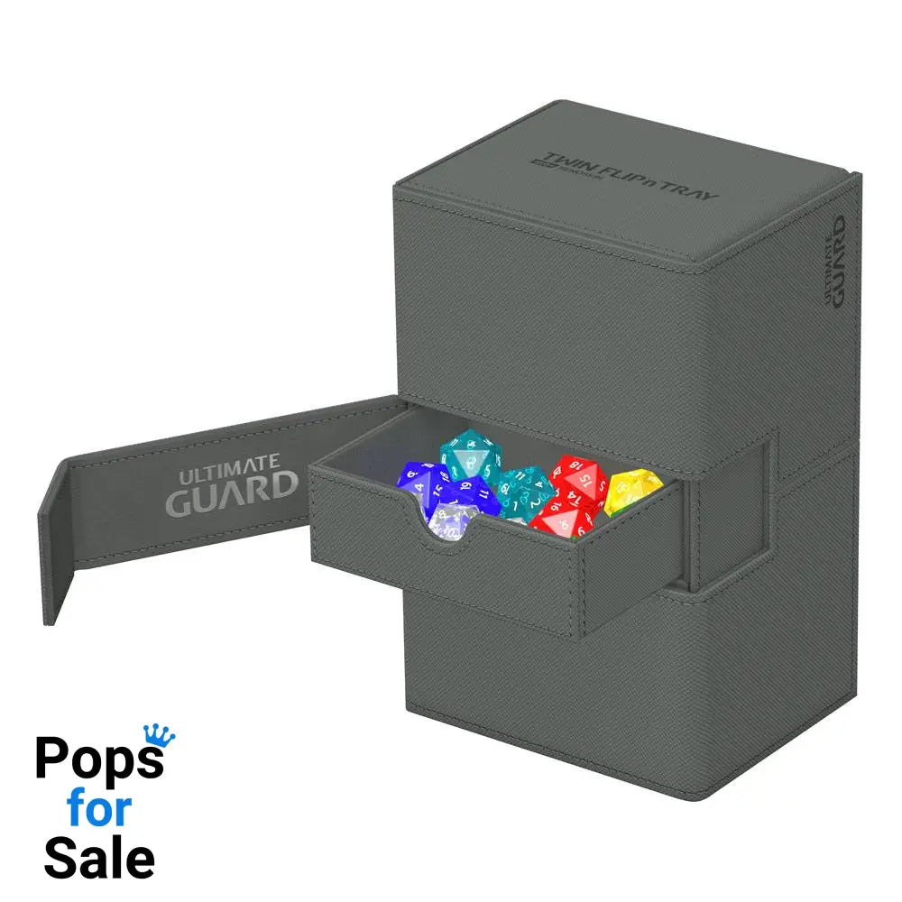 Ultimate Guard Twin Flip’n’Tray 160+ Xenoskin - Grey Card Boxes