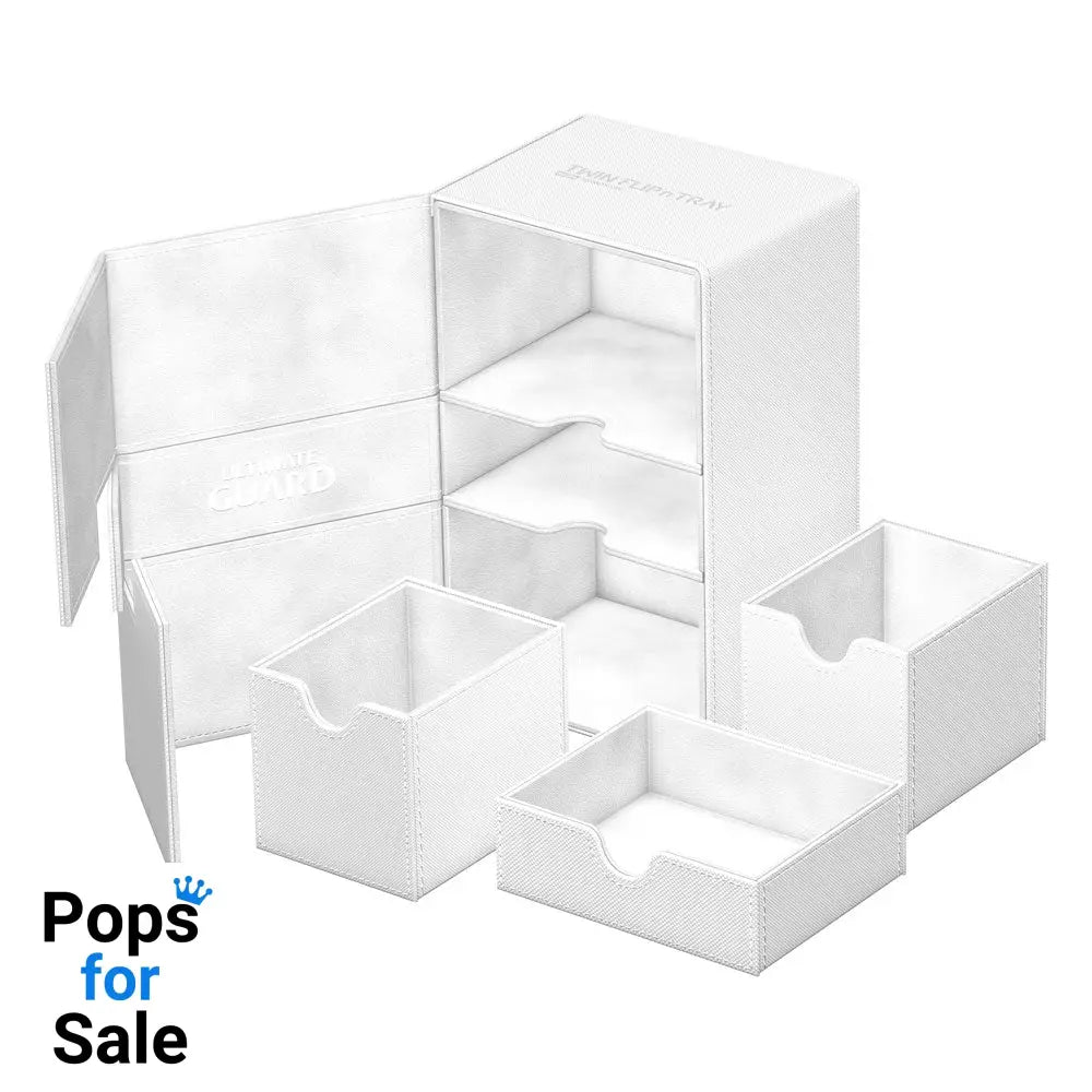 Ultimate Guard Twin Flip’n’Tray 160+ Xenoskin - White Card Boxes