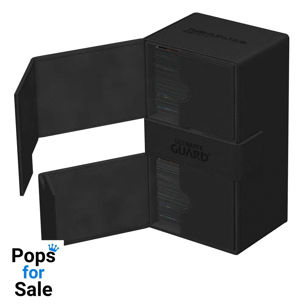 Ultimate Guard Twin Flip’n’Tray 200+ Xenoskin - Black Card Boxes