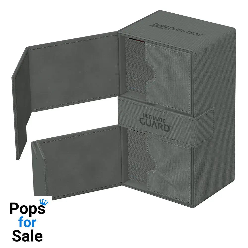 Ultimate Guard Twin Flip’n’Tray 200+ Xenoskin - Grey Card Boxes