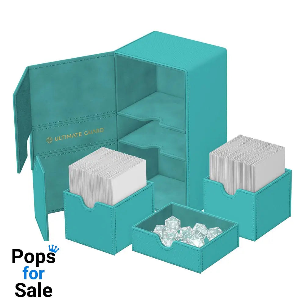 Ultimate Guard Twin Flip’n’Tray 200+ Xenoskin ’Summer Edition 2025’’ - Lagoon Card Boxes