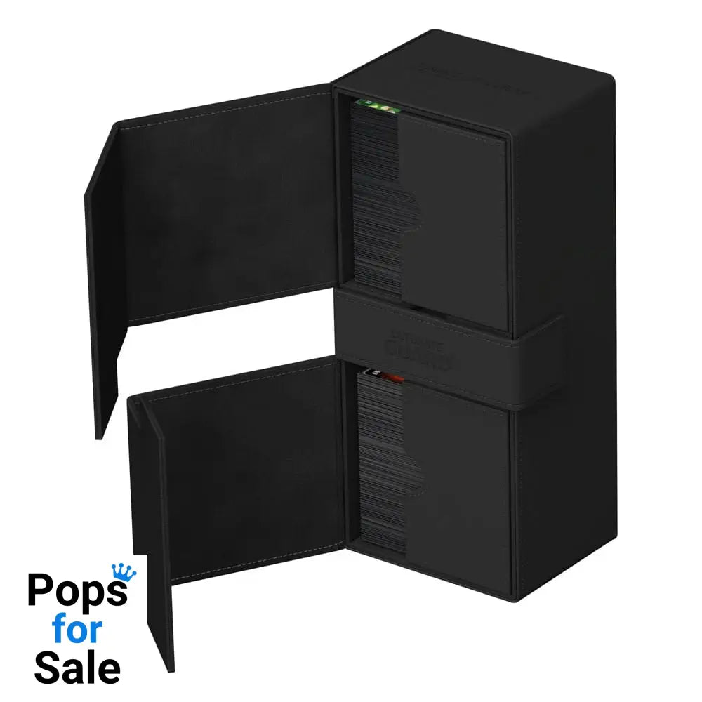 Ultimate Guard Twin Flip’n’Tray 266+ Xenoskin - Black Card Boxes