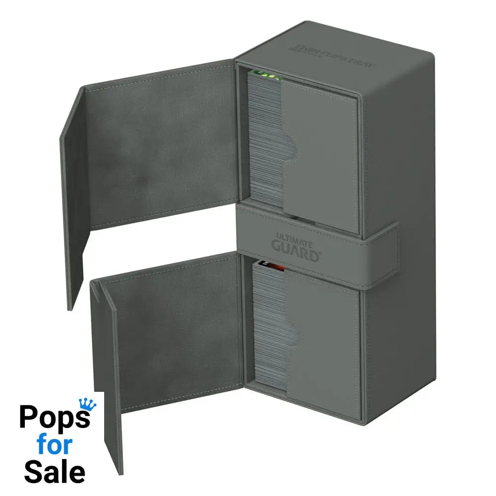 Ultimate Guard Twin Flip’n’Tray 266+ Xenoskin - Grey Card Boxes