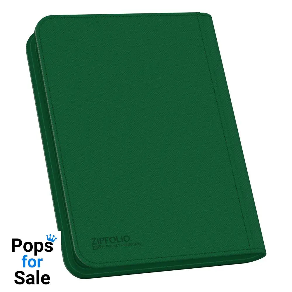 Ultimate Guard Zipfolio 160 8-Pocket Xenoskin - Green Card Portfolios