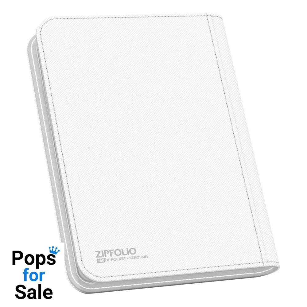 Ultimate Guard Zipfolio 160 8-Pocket Xenoskin - White Card Portfolios