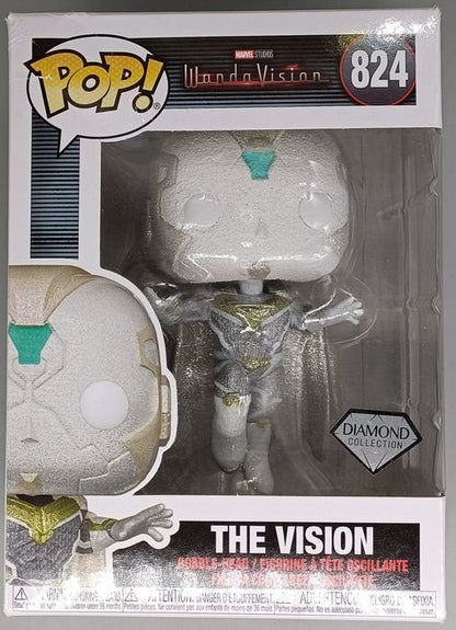#824 The Vision Diamond - Marvel Wandavision - Box Damaged Funko POP
