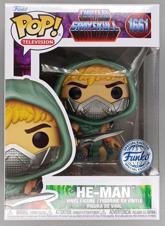 1661 He-Man - Turtles of Grayskull - MOTUxTMNT Funko POP - Brand New