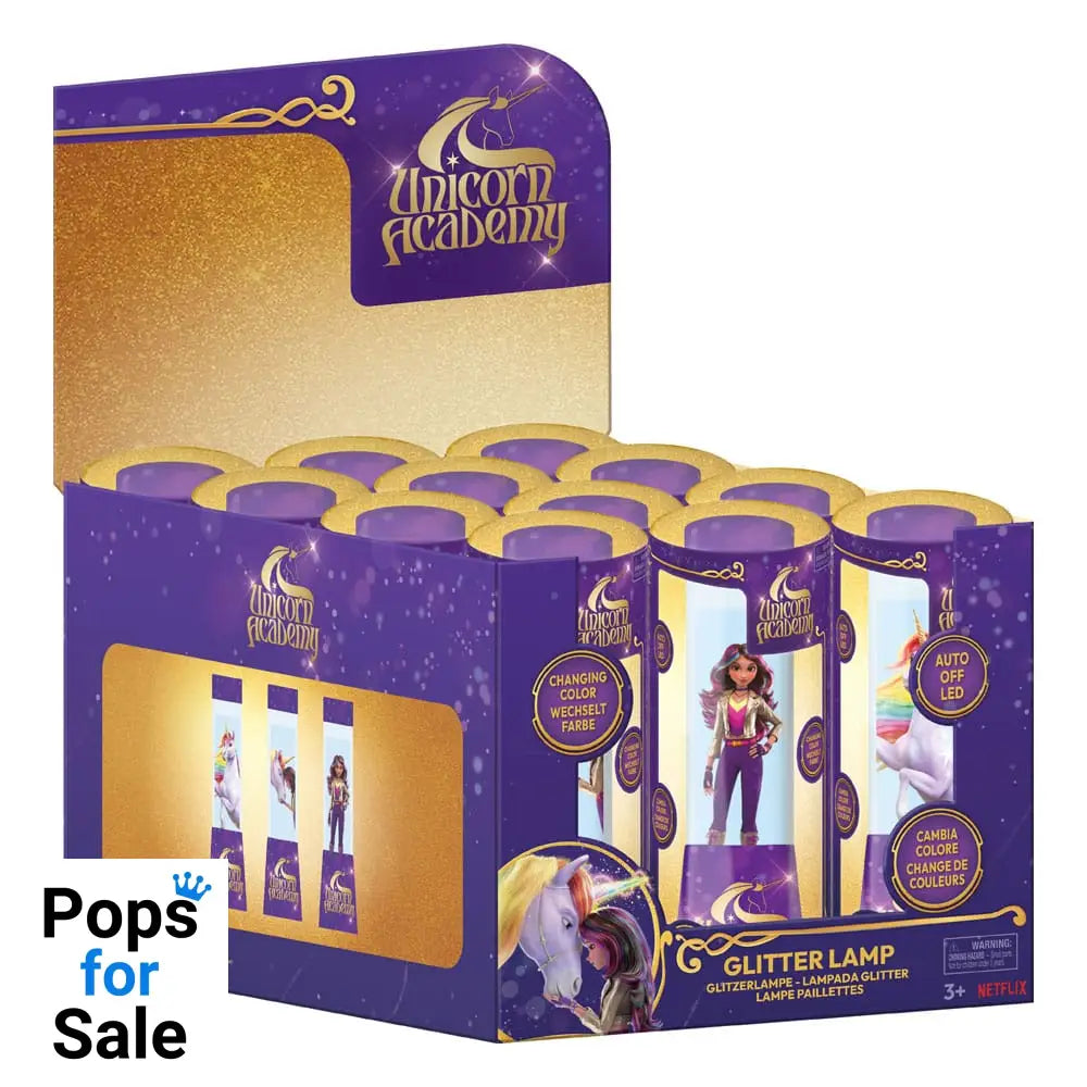 Unicorn Academy LED Glitter Lamps 15 cm Display (12)