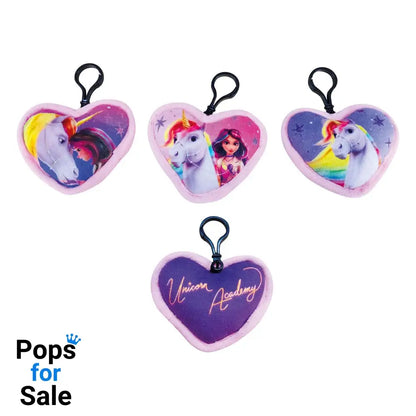 Unicorn Academy Plush Keychains Pouch Mini Cushion Assortment (12) Keyrings
