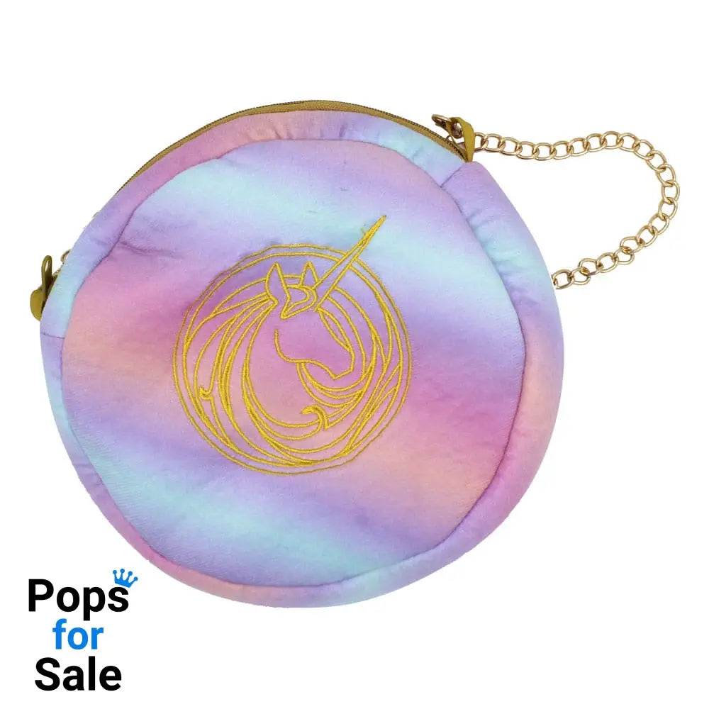 Unicorn Academy Plush Shoulder Bag Round