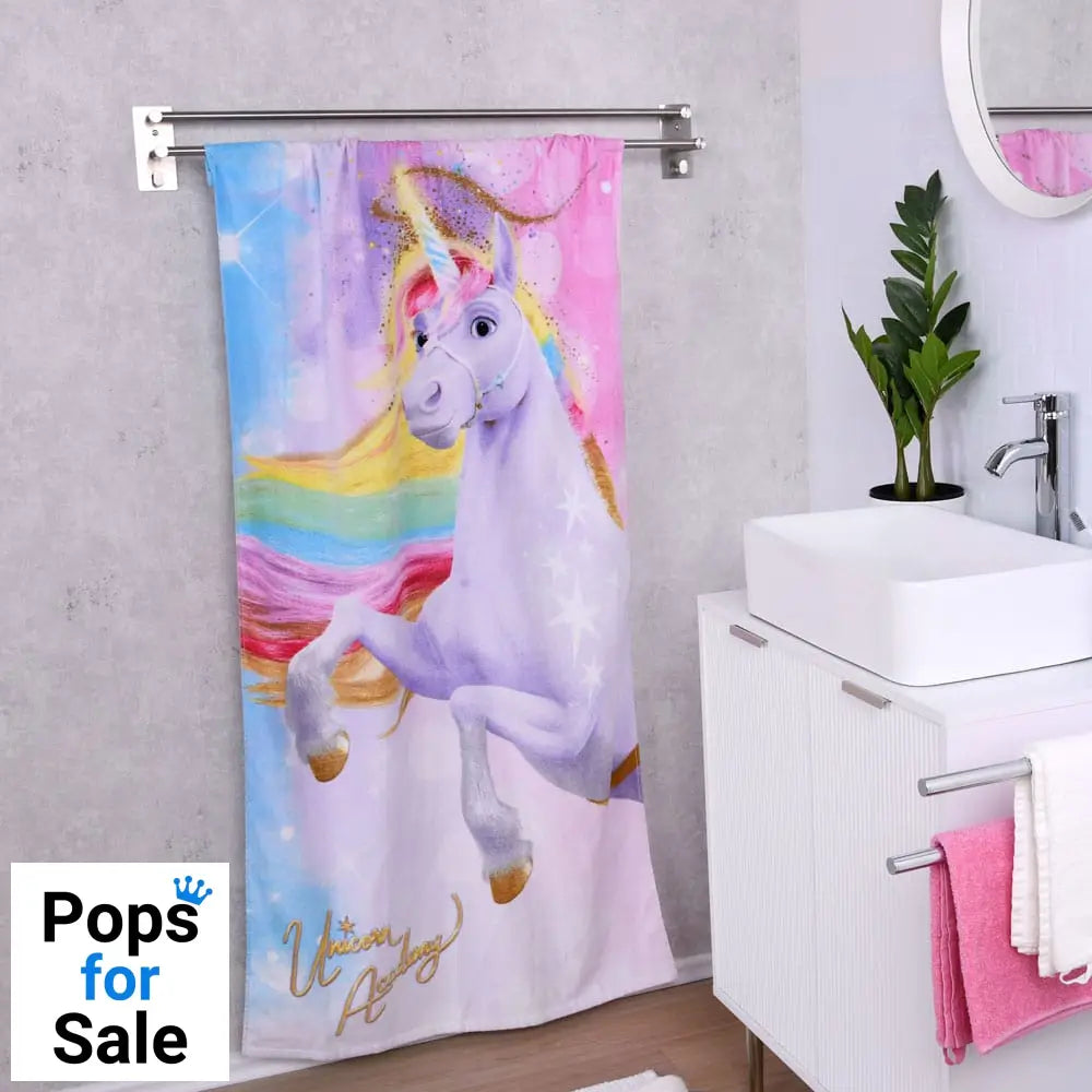 Unicorn Academy Velour Towel Magic 75 x 150 cm
